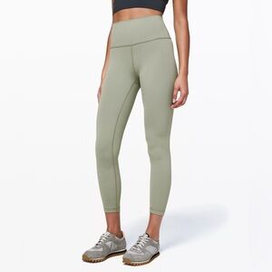 Lululemon Wunder Under High-rise Tights 25” in Sea Moss, like new, size 6